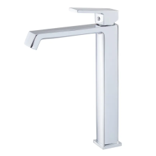 Змішувач для умивальника високий HAIBA GAUDI 001 HIGH NUT (Колір хром) (HB9592)