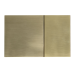 Панель змиву KOER KT-0610-12 240x160x32mm пластикова, кнопка квадратна (колір матове золото) (KR6137)