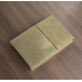 Панель змиву KOER KT-0610-12 240x160x32mm пластикова, кнопка квадратна (колір матове золото) (KR6137)