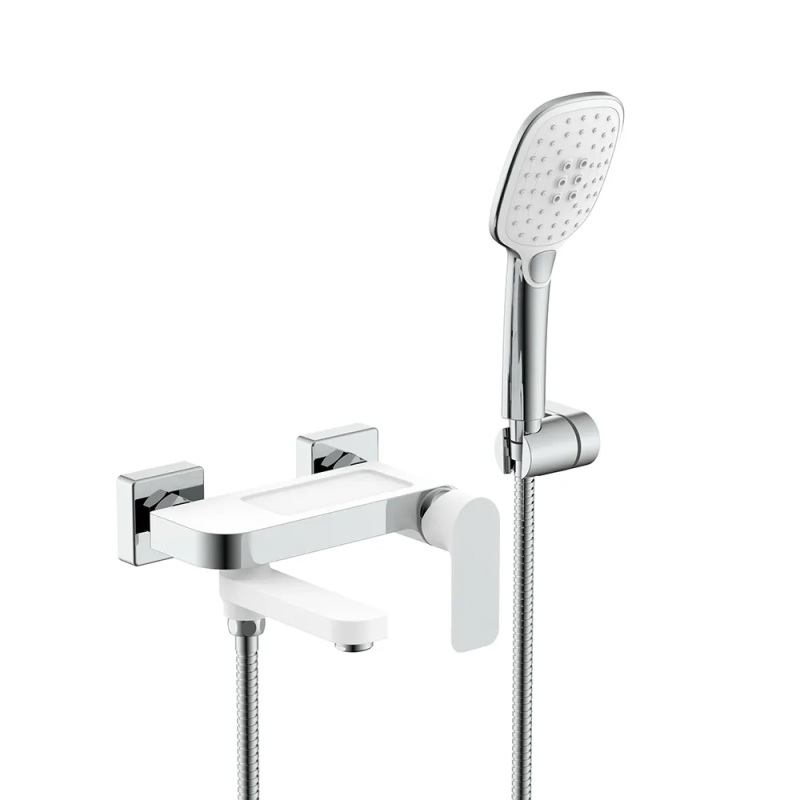Змішувач для ванни GAPPO G3248, білий/хром